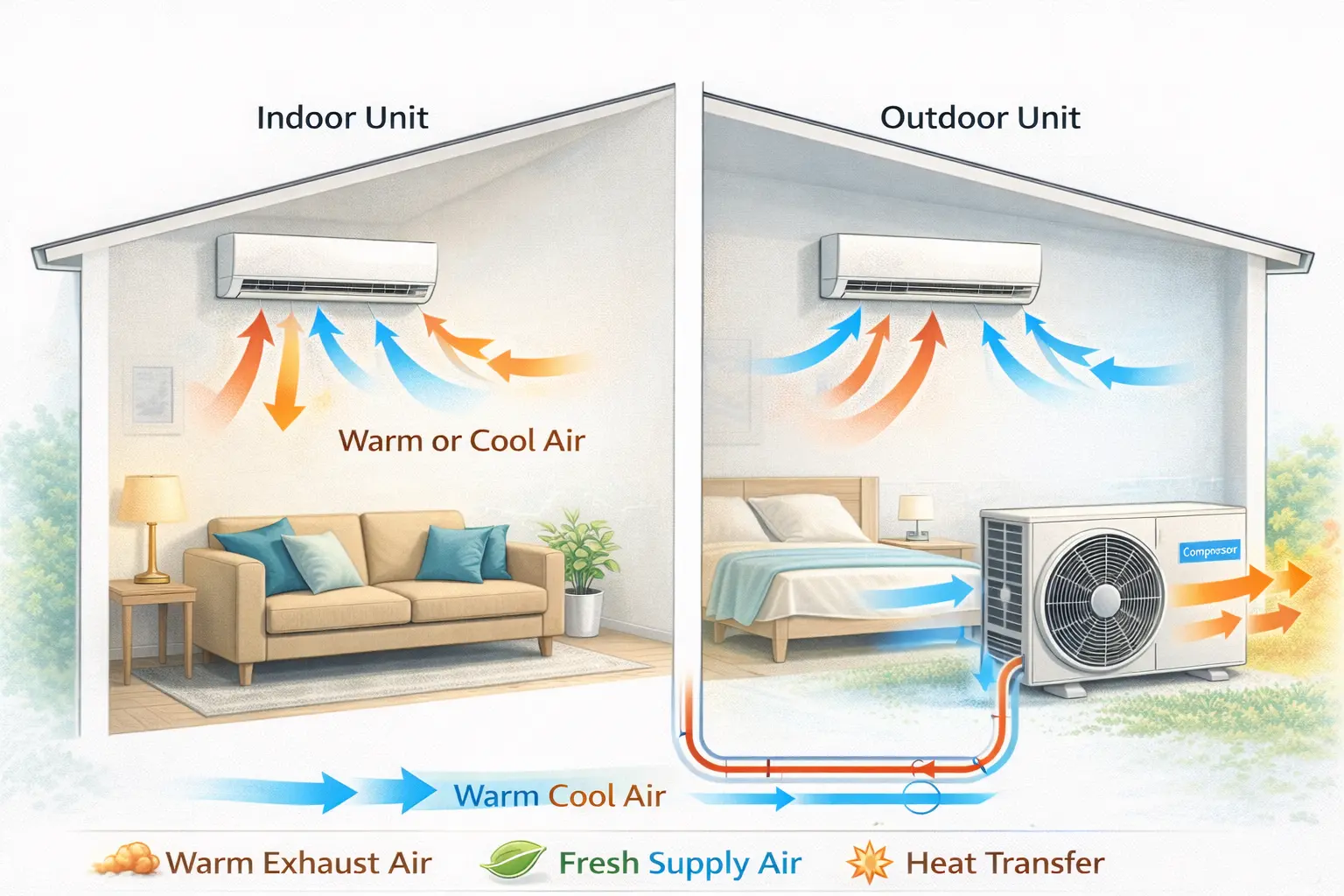 Professionell service av värmepump